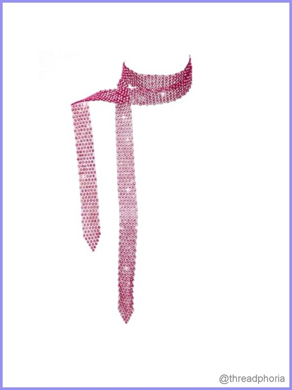 Women Rhinestone Sequin Scarf Skinny Wrap Neck Tie Sparkle